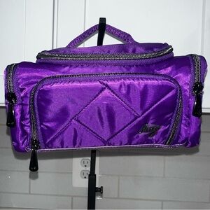 Lug Trolley Mini Cosmetic Case Dragonfly Purple Quilted Travel Bag